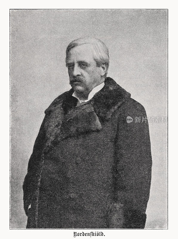 Adolf Erik Nordenski?ld (1832-1901), halftone print, published in 1899